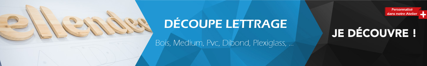 Dcoupe lettrage pour enseigne